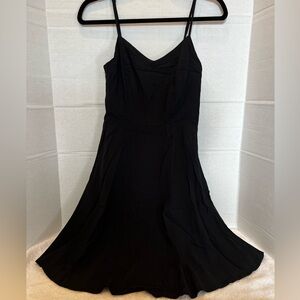 Women’s fit and flare black dress